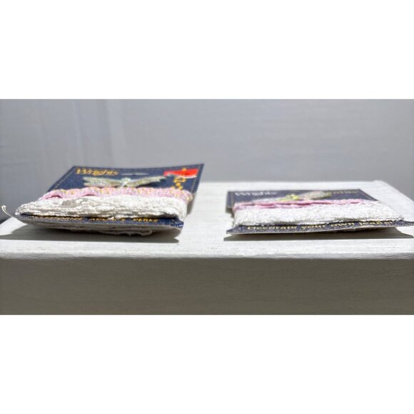 Wrights Jeanious Trim and Dragonfly Patch Ric Rac Pink & White Trim READ - Picture 5 of 8